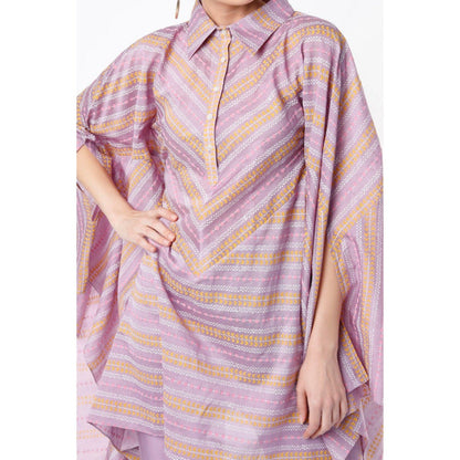 Leela by A Lilac Asymmetrical Co-Ord Set