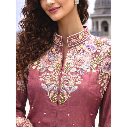MABISH LUXE Embroidered Dusty Pink Co-Ord Set