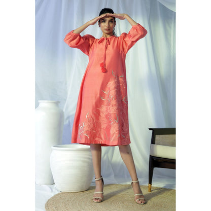 MADDER MUCH Lara Midi Dress - Rust