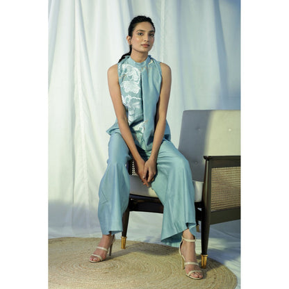 MADDER MUCH Lea- Co-Ord - Blue (Set of 2)
