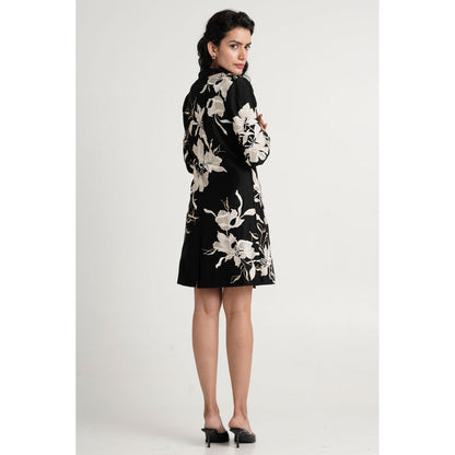MADDER MUCH Lucas Knee Length Dress - Black