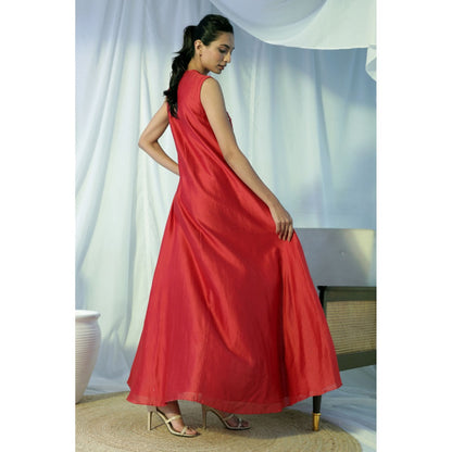 MADDER MUCH Nori Maxi Dress - Red