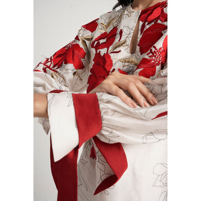 MADDER MUCH Nyla Co-Ord - Red (Set of 2)