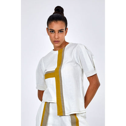 MADDER MUCH Roy Saamo Co-Ord - White (Set of 2)