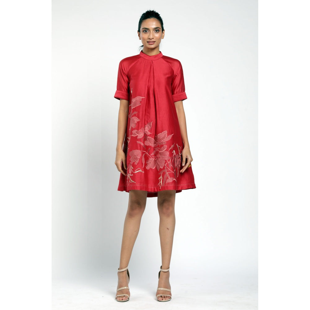 MADDER MUCH Rubia Mini Dress - Red