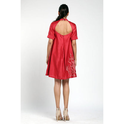 MADDER MUCH Rubia Mini Dress - Red