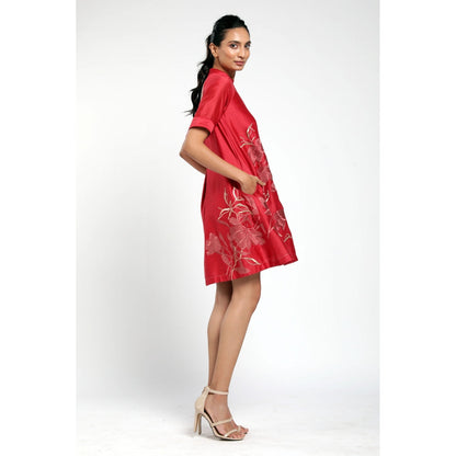 MADDER MUCH Rubia Mini Dress - Red