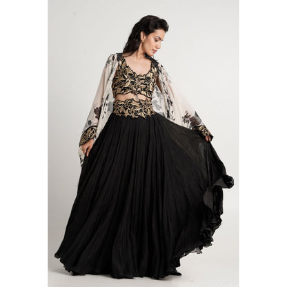MADDER MUCH Ruhee Co-Ord - Black (Set of 3)