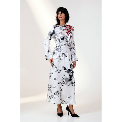 MADDER MUCH Elora Wrap Top Column Skirt Set (Set of 2)