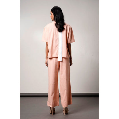 MADDER MUCH Petunia The Soft Hour Peach Solid Co-Ord (Set of 2)