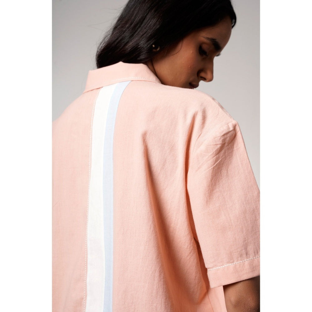 MADDER MUCH Petunia The Soft Hour Peach Solid Co-Ord (Set of 2)