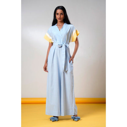 MADDER MUCH Kaito Blue Whisper Jumpsuit (Set of 2)