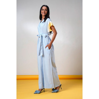 MADDER MUCH Kaito Blue Whisper Jumpsuit (Set of 2)