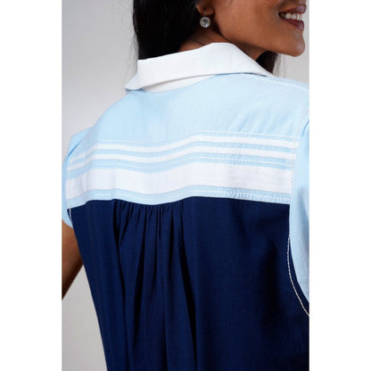 MADDER MUCH Savai Ice and Ink Midi Dress