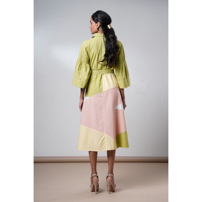 MADDER MUCH Saylor Wild Grove Midi Dress with Belt (Set of 2)