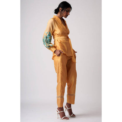 MADDER MUCH Grace - Mimosa Wrap Top With Ankle Pants