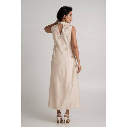 MADDER MUCH Polly Oyster Beige Modern Kurta with Pant and Dupatta