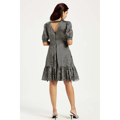 MADDER MUCH Rita - Little Black Zari Dress