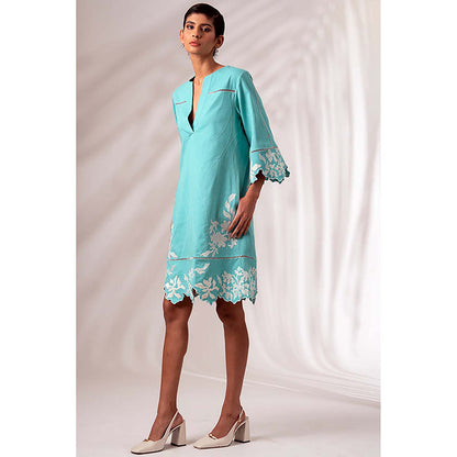 MADDER MUCH Mason - Sea Green Short Dress