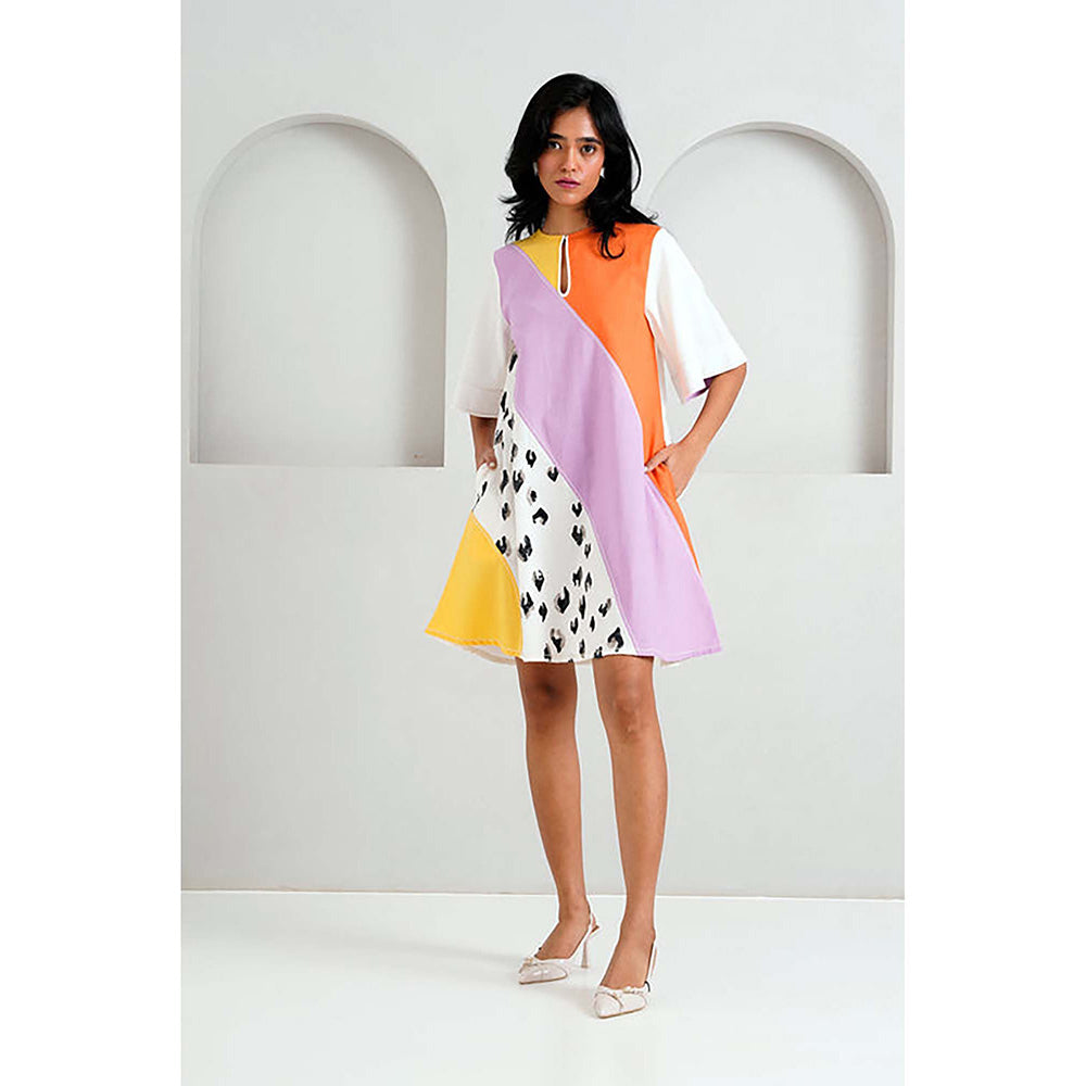 MADDER MUCH Sample Sale Multi Brooklyn - Spotted Tiger Short Dress