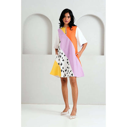 MADDER MUCH Sample Sale Multi Brooklyn - Spotted Tiger Short Dress