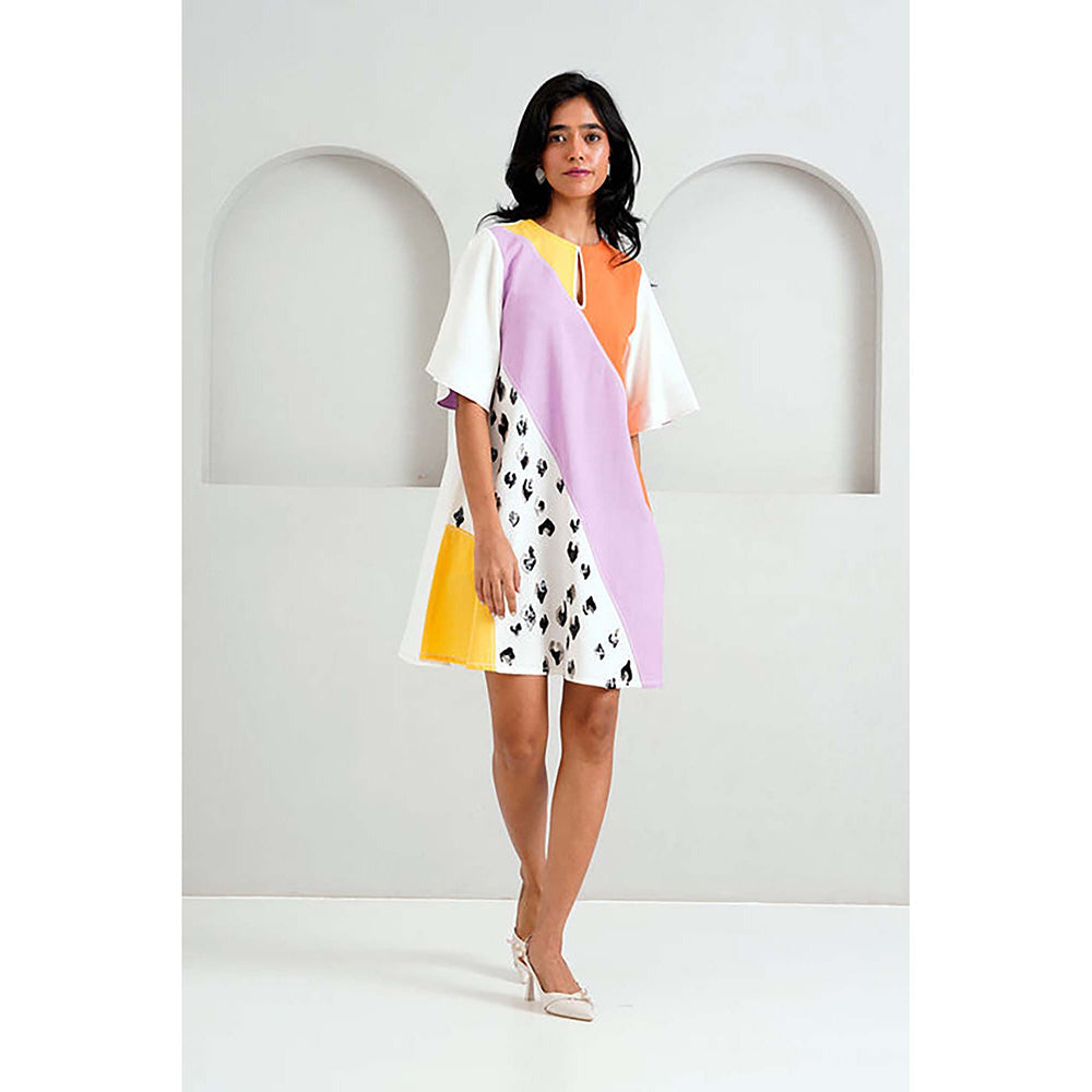 MADDER MUCH Sample Sale Multi Brooklyn - Spotted Tiger Short Dress