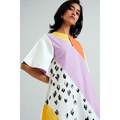 MADDER MUCH Sample Sale Multi Brooklyn - Spotted Tiger Short Dress