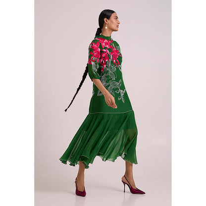 MADDER MUCH Reine - Soft Bloom Organza Long Dress