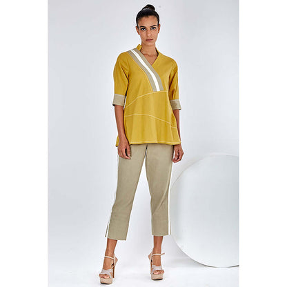 MADDER MUCH Mustard Ren - Crossbody Top And Pant Co-Ord's
