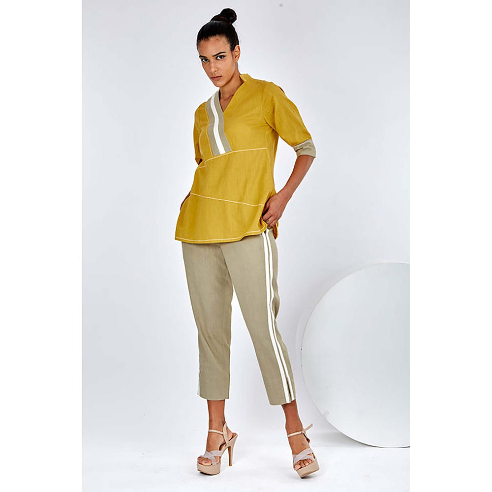 MADDER MUCH Mustard Ren - Crossbody Top And Pant Co-Ord's