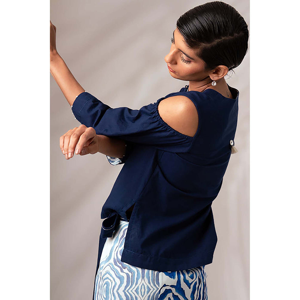 MADDER MUCH Mia - Wrap Skirt + Indigo Top