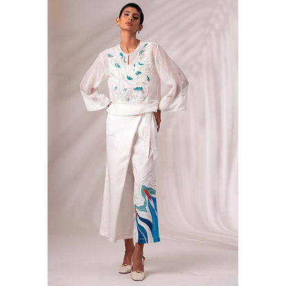 MADDER MUCH Ruben Sheer Top + Bengal Wrap Pants