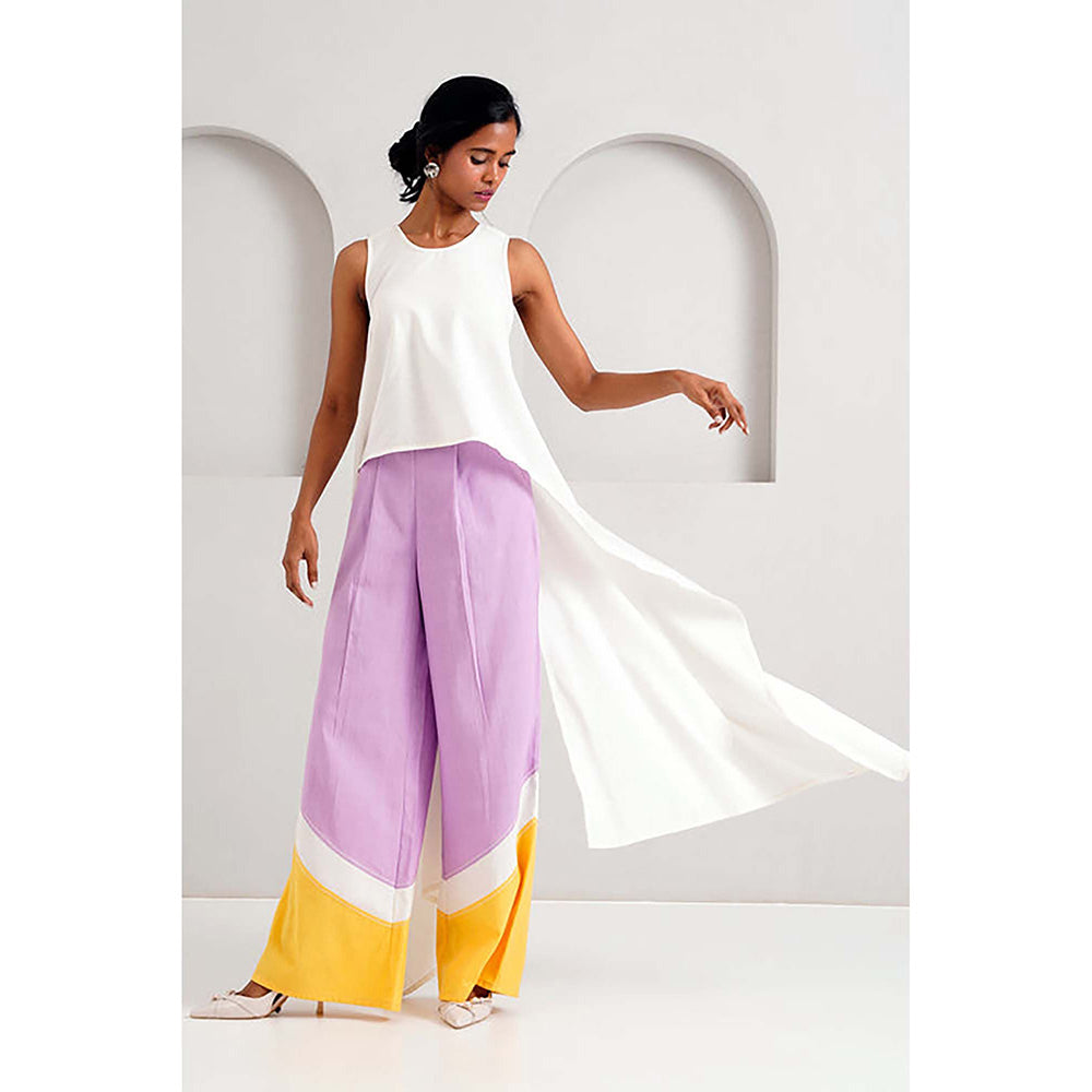 MADDER MUCH Rabi And Troop - Criss-Cross Top + Wave Hem Pants