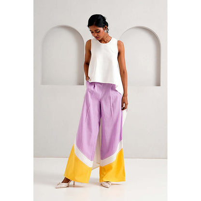 MADDER MUCH Rabi And Troop - Criss-Cross Top + Wave Hem Pants