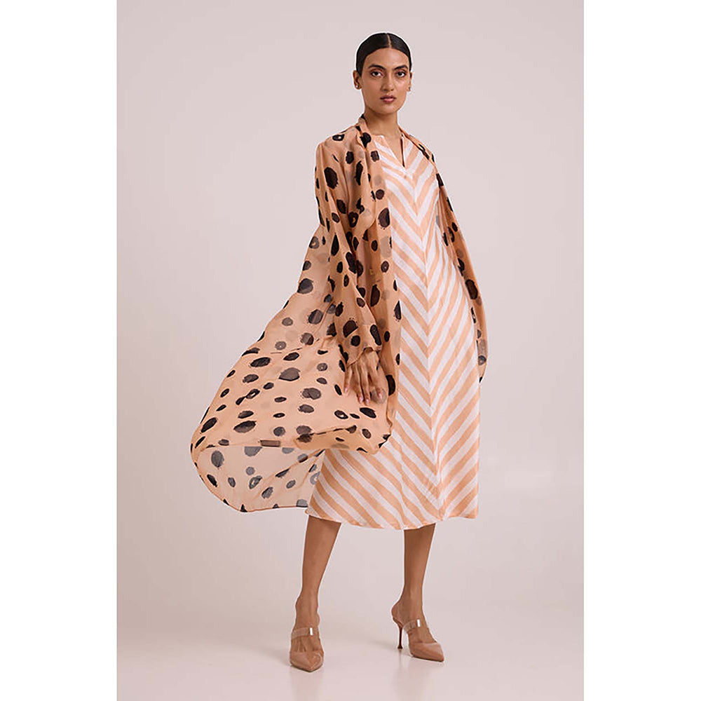 MADDER MUCH Neo - Almond Burst Flap Trench And Slip Dress