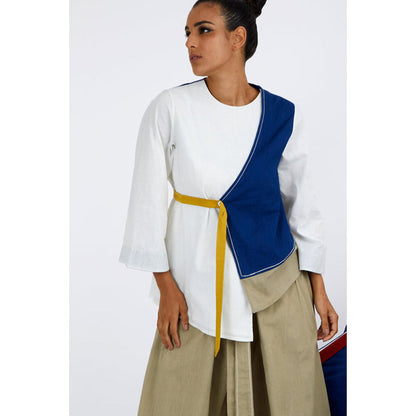 MADDER MUCH Asha + Oshi - Overlap Belted Top