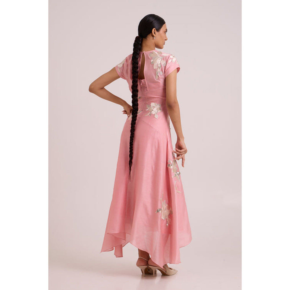 MADDER MUCH Lizzy - Blush Pink Prism Long Dress