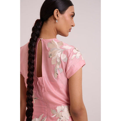MADDER MUCH Lizzy - Blush Pink Prism Long Dress
