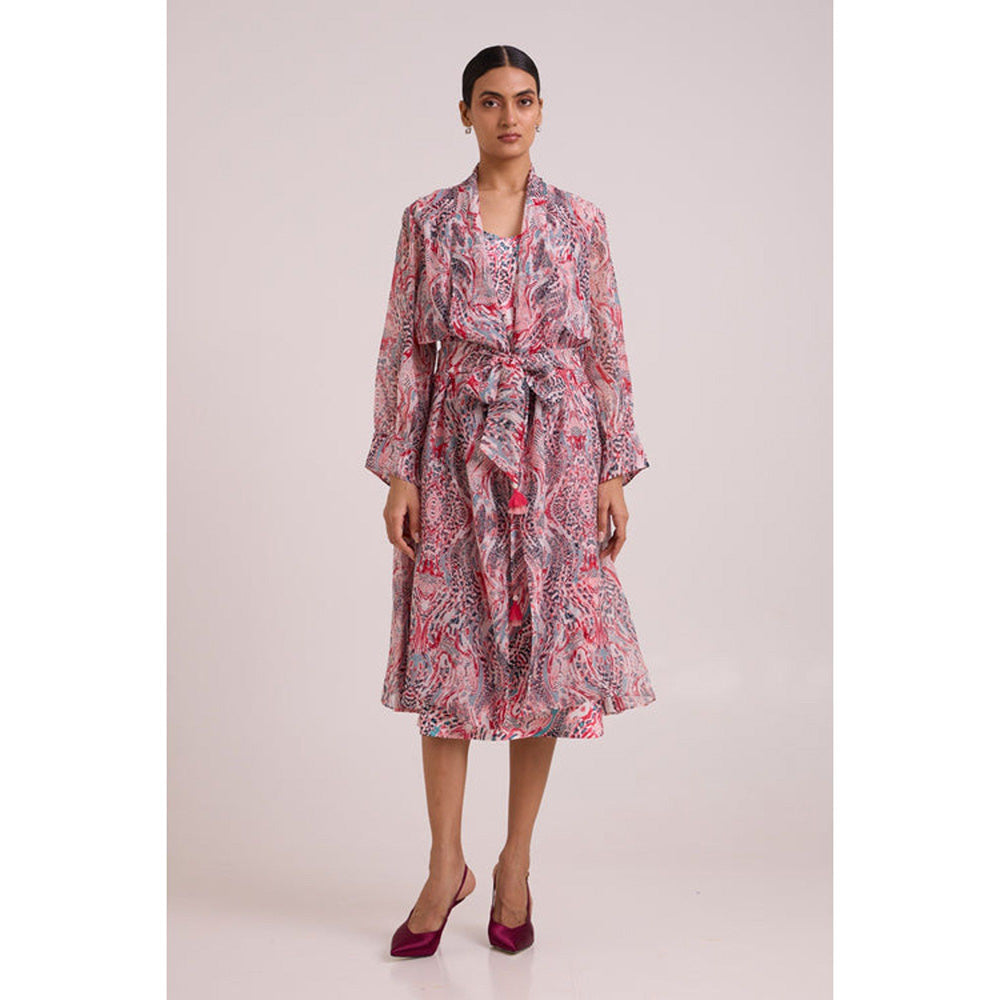 MADDER MUCH Joanne - Tropical Buzz Trench Jacket Set