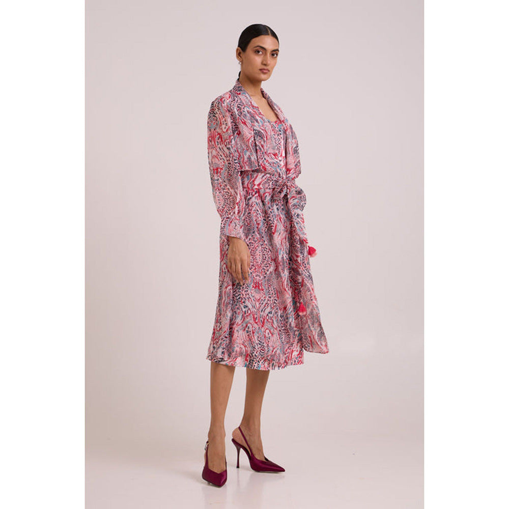 MADDER MUCH Joanne - Tropical Buzz Trench Jacket Set
