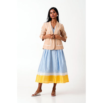 MADDER MUCH Latte Bree - Vintage Embroidered Blazer