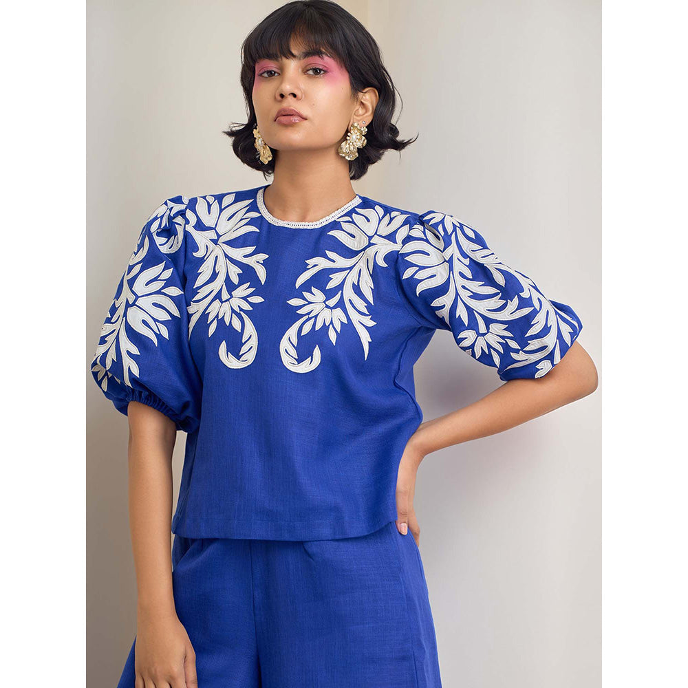 Maisolos Moana Pant Blue Top with Pant (Set of 2)