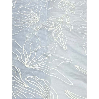 Maive Pastel Blue Embroidered Chanderi Co-Ord (Set of 2)
