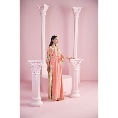 MANDIRA WIRK Women'S Sirin V-Neck Kaftan Dress