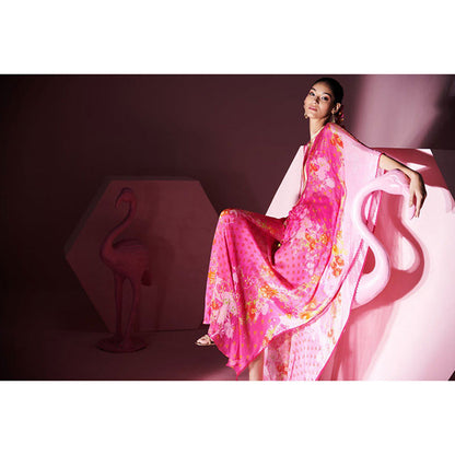 MANDIRA WIRK Women'S Safak Printed Kaftan Dress (Set of 2)