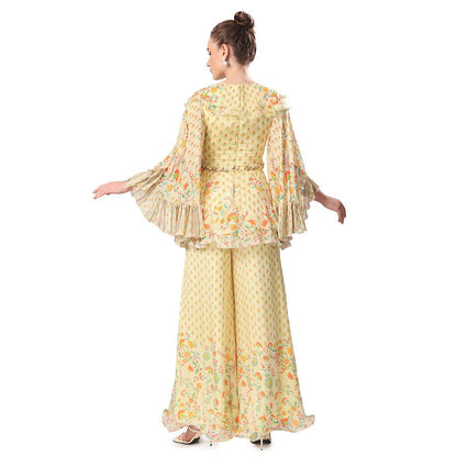 MANDIRA WIRK Women'S Nisa Floral Kurti with Palazzo (Set of 2)
