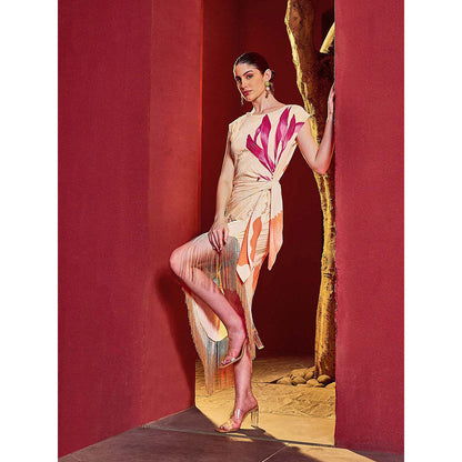 MANDIRA WIRK Coastal Breeze Asymmetrical Dress
