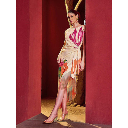 MANDIRA WIRK Coastal Breeze Asymmetrical Dress