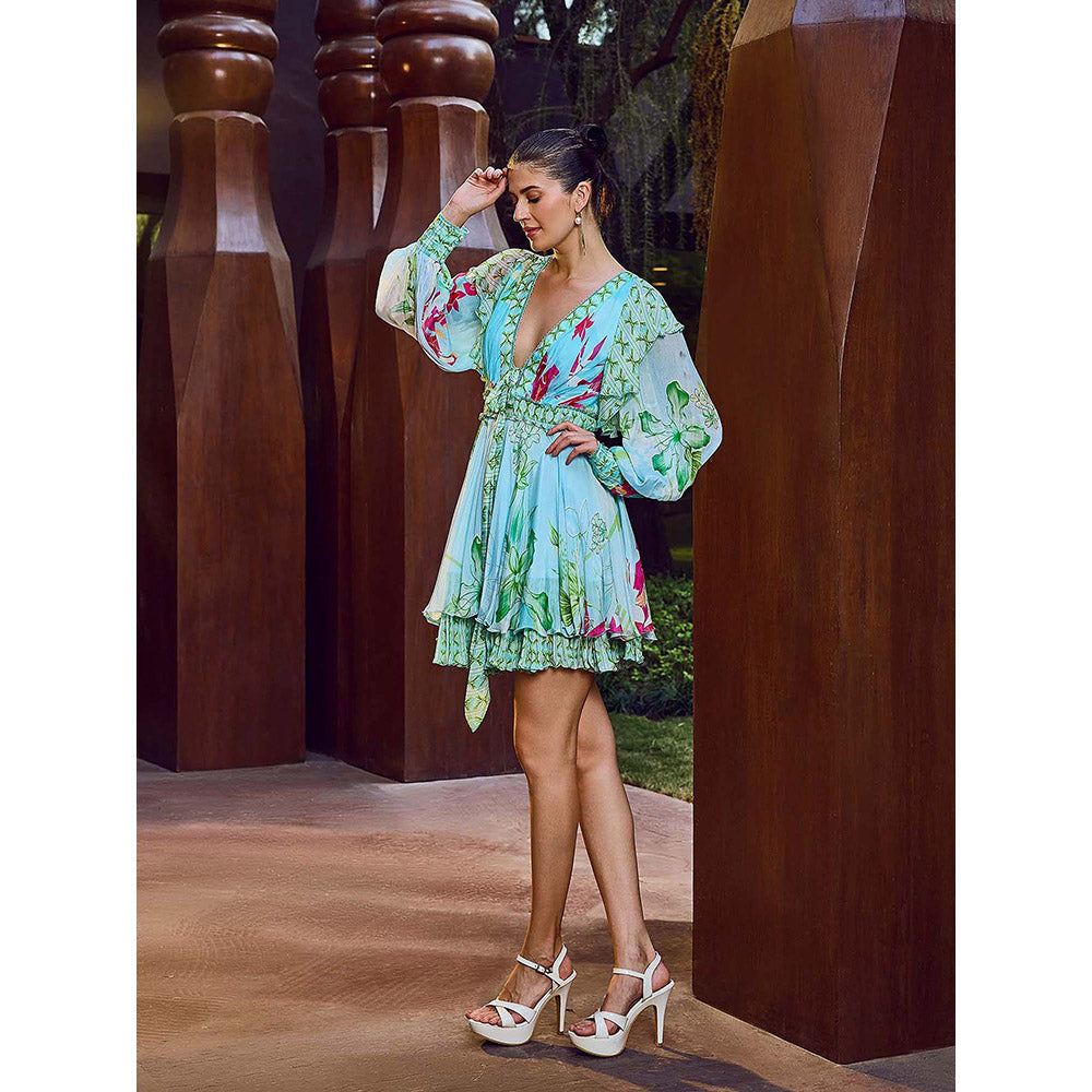 MANDIRA WIRK Mint Green Vacay Dress