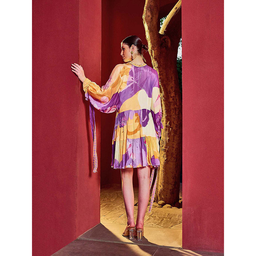 MANDIRA WIRK Multicolor Eucalyptus Breezy Dress